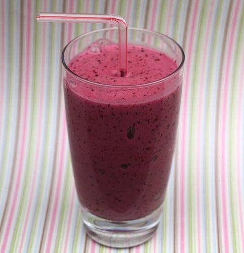 4504152200_d04d014bce blueberry banana smoothie in glass with straw