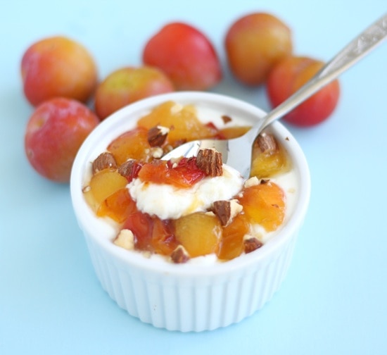 roasted plums