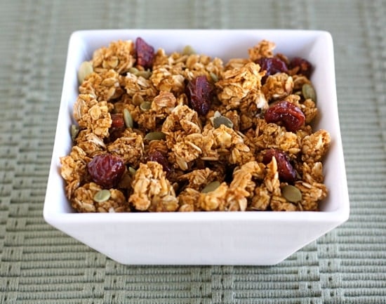 Pumpkin granola recipe is the perfect fall breakfast or snack