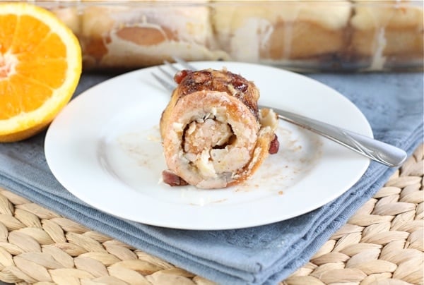 orange cinnamon roll
