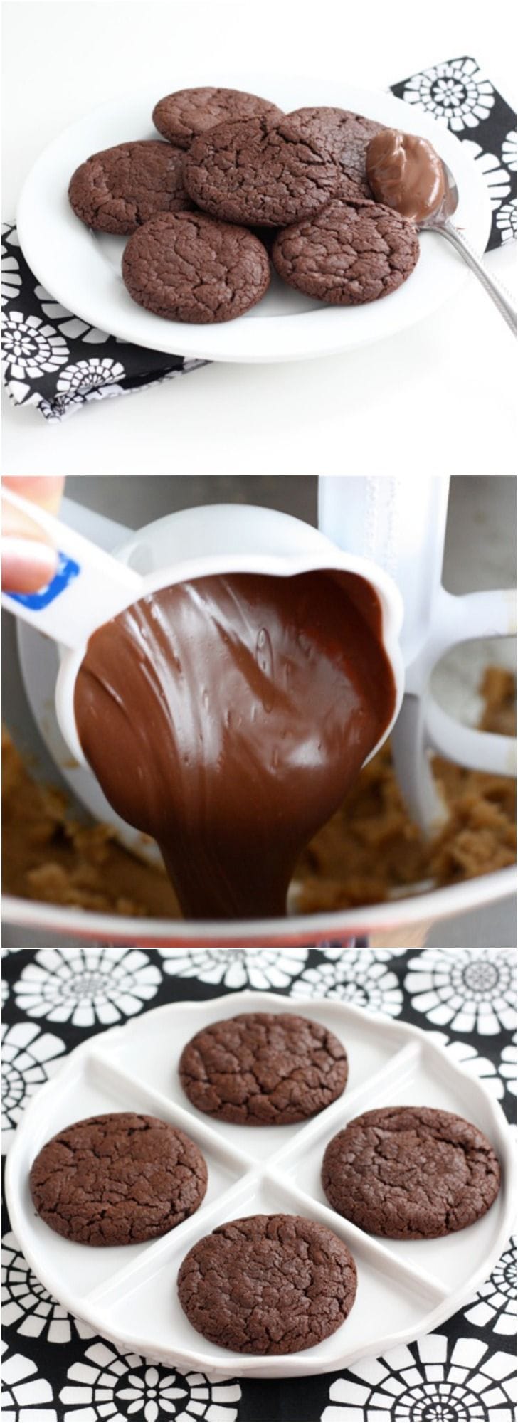 Chocolate Nutella Cookie Recipe on twopeasandtheirpod.com LOVE these cookies! They are divine!