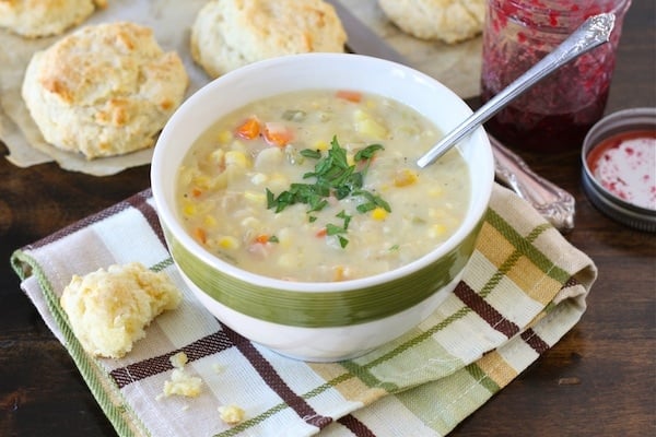 sweet-corn-chowder2 easy corn chowder soup loaded with veggies