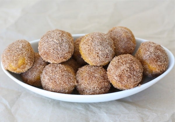 Baked Pumpkin Donut Hole Recipe on twopeasandtheirpod.com Baked Pumpkin Donut Hole Recipe on twopeasandtheirpod.com