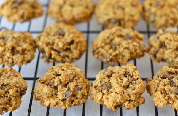 Pumpkin Oatmeal Cookies are a fall favorite! #pumpkin #cookies #fall #baking #chocolatechip #pumpkinrecipe Pumpkin Oatmeal Cookie Recipe