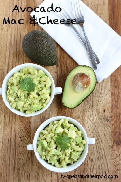 Avocado Mac and Cheese Recipe on www.twopeasandtheirpod.com