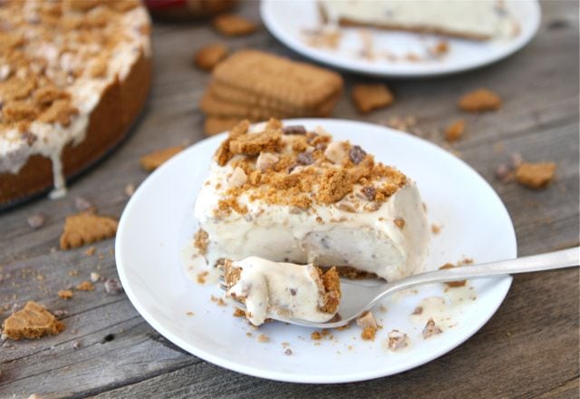 Biscoff Toffee Ice Cream Cake-www.twopeasandtheirpod.com