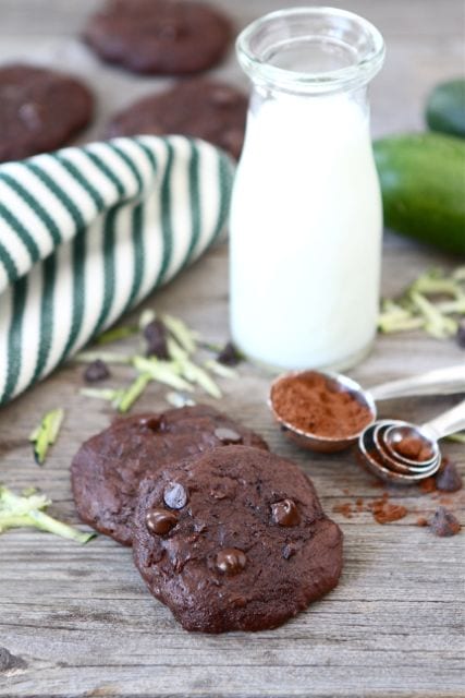 Chocolate Fudge Zucchini Cookies | Two Peas and Their Pod