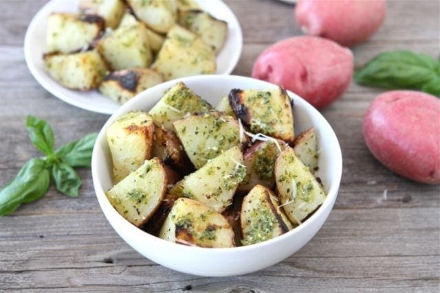 Grilled Pesto Potatoes-Two Peas and Their Pod