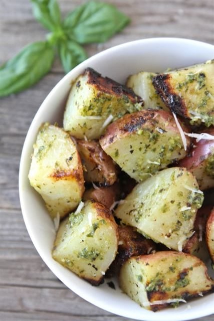 Grilled Pesto Potatoes (Two Peas and Their Pod)