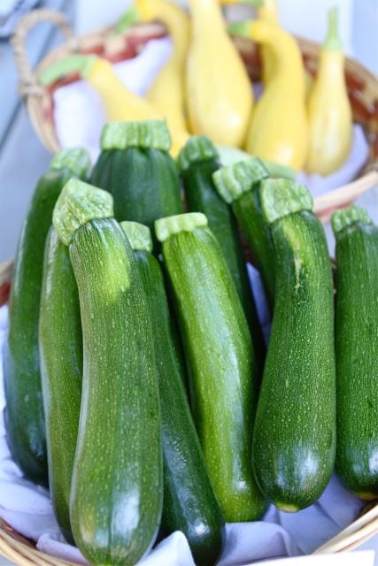 Quinoa with Grilled Summer Squash & Green Beans-www.twopeasandtheirpod.com