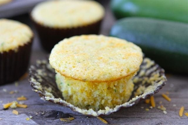 Zucchini Cheddar Corn Muffins | Two Peas and Their Pod #recipe