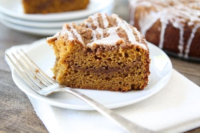 Pumpkin Cinnamon Streusel Coffee Cake | www.twopeasandtheirpod.com #recipe #pumpkin