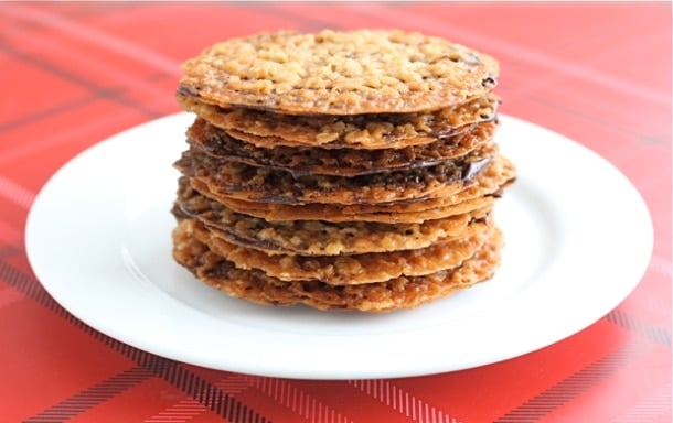 Lace Cookies from www.twopeasandtheirpod.com #recipe