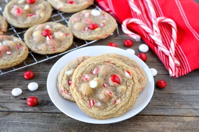 White Chocolate Peppermint M&M Cookies | Two Peas and Their Pod | www.twopeasandtheirpod.com #recipe