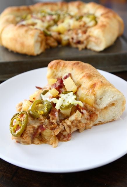 BBQ Chicken Pizza from www.twopeasandtheirpod.com #recipe