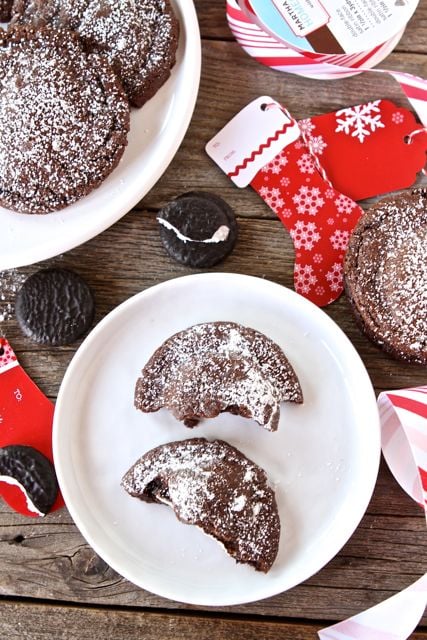 Chocolate Peppermint Patty Cookies from www.twopeasandtheirpod.com #cookies #recipe #Christmas