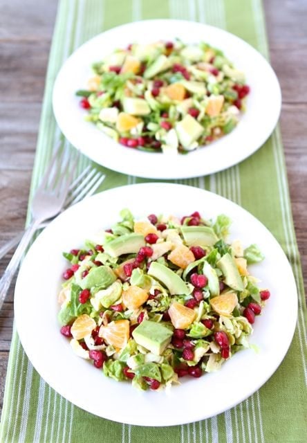 Brussels Sprout Pomegranate Citrus Salad | Two Peas and Their Pod | www.twopeasandtheirpod.com #recipe