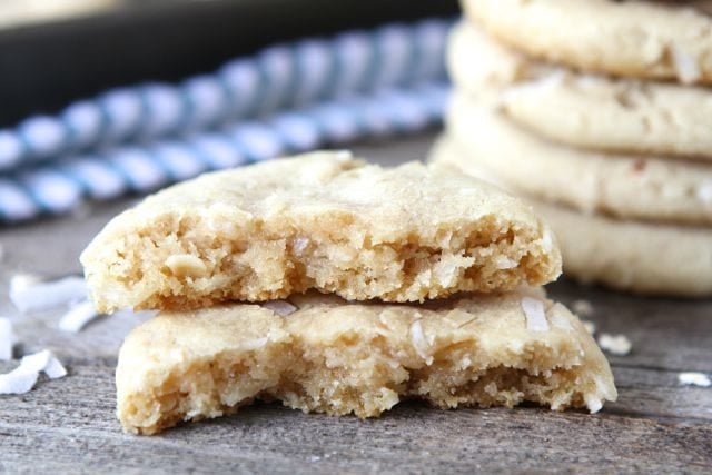 Chewy Coconut Oatmeal Cookies from www.twopeasandtheirpod.com #recipe
