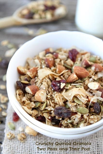 Crunchy Quinoa Granola | Two Peas and Their Pod | www.twopeasandtheirpod.com #recipe #healthy