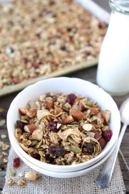 Crunchy Quinoa Granola from www.twopeasandtheirpod.com #recipe