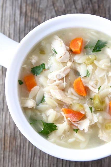 Lemon Chicken Orzo Soup | Two Peas and Their Pod #recipe #soup