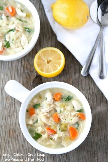 Lemon Chicken Orzo Soup | Two Peas and Their Pod #recipe #chicken