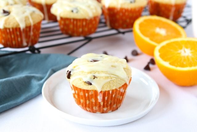 Orange Ricotta Chocolate Chip Muffins from www.twopeasandtheirpod.com