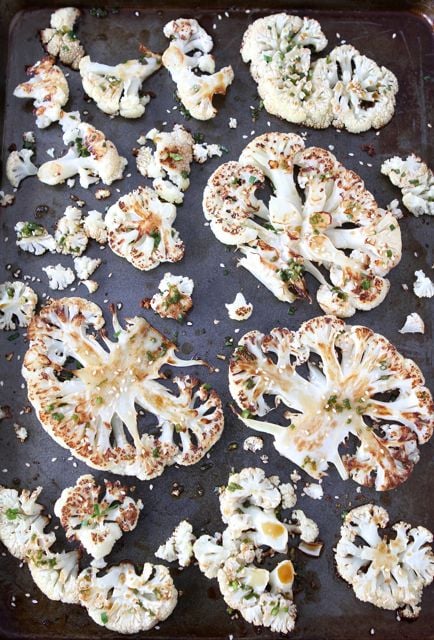 Cauliflower Steak Recipe on www.twopeasandtheirpod.com Cauliflower-Steaks2