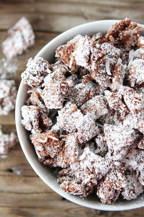 Chocolate Coconut Chex Mix Recipe from www.twopeasandtheirpod.com chocolate-coconut-chex-mix-5