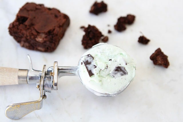 Chocolate Mint Brownie Milkshake Recipe on www.twopeasandtheirpod.com Chocolate-Mint-Brownie-Milkshake-1