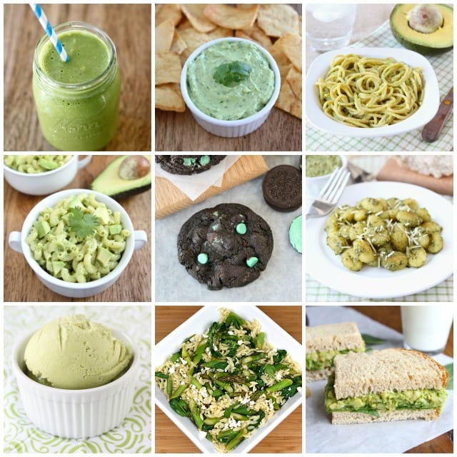Favorite Green Recipes for St. Patrick's Day on www.twopeasandtheirpod.com PicMonkey Collage
