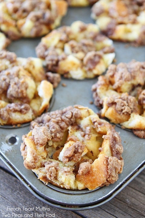 French Toast Muffins on twopeasandtheirpod.com French Toast Muffins on twopeasandtheirpod.com