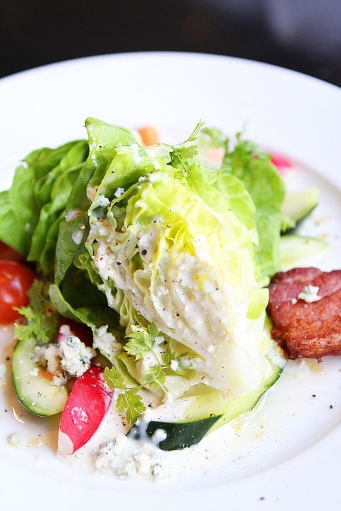Boston Wedge Salad at Bambara Restaurant in Salt Lake City on twopeasandtheirpod.com Boston Wedge Salad at Bambara Restaurant in Salt Lake City on twopeasandtheirpod.com