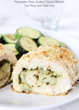 Stuffed Chicken Breast Recipe with Pesto and Mozzarella