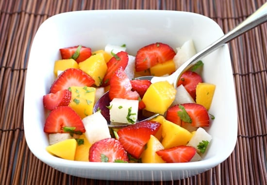 Healthy Summer Salads - strawberry mango salad