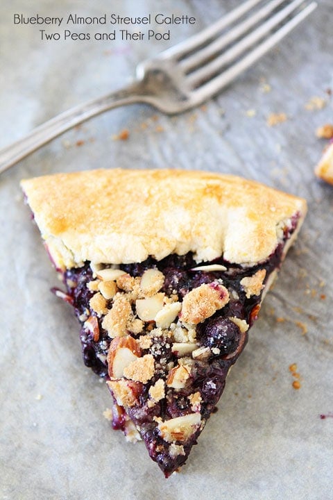 Blueberry Almond Streusel Galette on twopeasandtheirpod.com Galette dough is SO much easier than pie dough. This recipe is easy and SO good! Blueberry Almond Streusel Galette on twopeasandtheirpod.com Galette dough is SO much easier than pie dough. This recipe is easy and SO good!