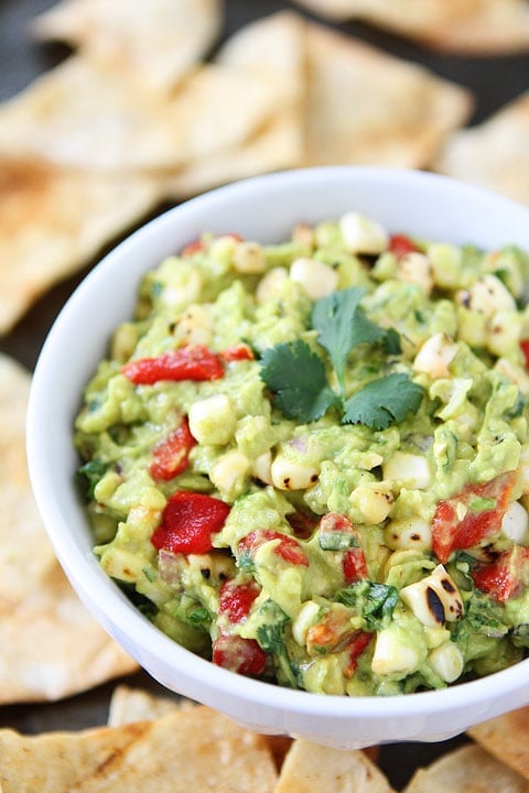 Roasted Corn & Red Pepper Guacamole Recipe on twopeasandtheirpod.com The perfect guacamole for summer! Roasted Corn & Red Pepper Guacamole Recipe on twopeasandtheirpod.com The perfect guacamole for summer!