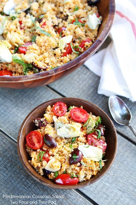 Mediterranean Couscous Salad on twopeasandtheirpod.com Mediterranean Couscous Salad on twopeasandtheirpod.com