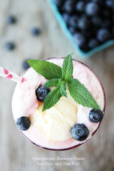 Pomegranate Blueberry Floats Recipe on twopeasandtheirpod.com Pomegranate Blueberry Floats Recipe on twopeasandtheirpod.com