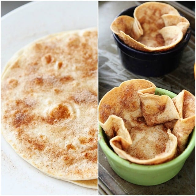 Cinnamon Sugar Tortilla Bowls Recipe on twopeasandtheirpod.com Perfect for serving up ice cream! Cinnamon Sugar Tortilla Bowls Recipe on twopeasandtheirpod.com Perfect for serving up ice cream!