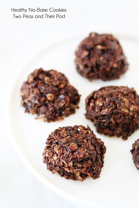 Healthy No-Bake Cookie Recipe on twopeasandtheirpod.com These easy no-bake cookies are gluten-free, vegan, and SO good! Healthy No-Bake Cookie Recipe on twopeasandtheirpod.com These easy no-bake cookies are gluten-free, vegan, and SO good!