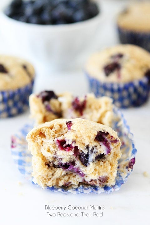 Blueberry Coconut Muffin Recipe on twopeasandtheirpod.com Coconut fans will love these muffins! Blueberry Coconut Muffin Recipe on twopeasandtheirpod.com Coconut fans will love these muffins!