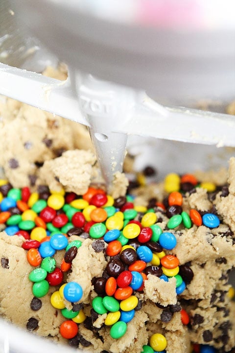 Mini M&M's Cookies | www.twopeasandtheirpod.com | Two Peas and Their Pod Mini M&M's Cookies | www.twopeasandtheirpod.com | Two Peas and Their Pod