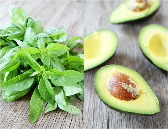 Simple Pesto Guacamole Recipe on twopeasandtheirpod.com Simple Pesto Guacamole Recipe on twopeasandtheirpod.com