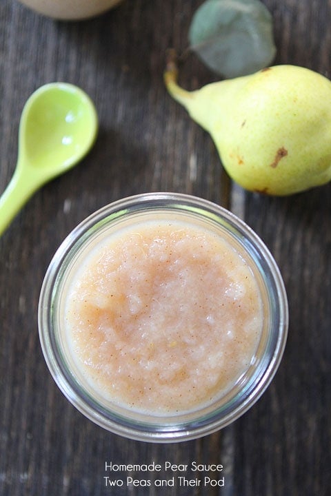 Easy Pear Sauce Recipe on twopeasandtheirpod.com #recipe Easy Pear Sauce Recipe on twopeasandtheirpod.com #recipe