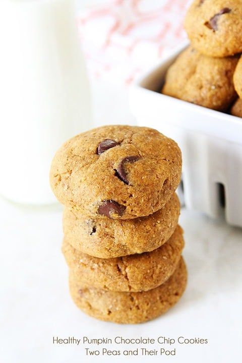 Vegan Pumpkin Chocolate Chip Cookie Recipe on twopeasandtheirpod.com #recipe Vegan Pumpkin Chocolate Chip Cookie Recipe on twopeasandtheirpod.com #recipe