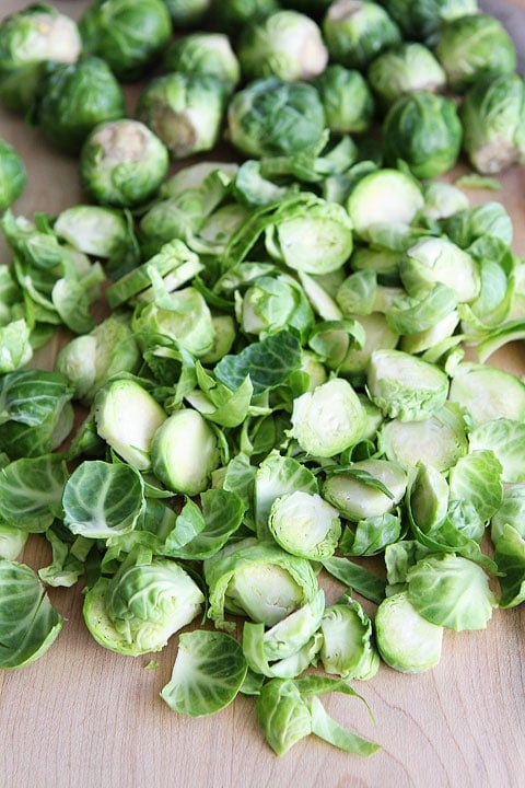 Brown Butter Brussels Sprouts Pasta with Hazelnuts Recipe on twopeasandtheirpod.com The BEST way to eat your brussels sprouts! Brown Butter Brussels Sprouts Pasta with Hazelnuts Recipe on twopeasandtheirpod.com The BEST way to eat your brussels sprouts!
