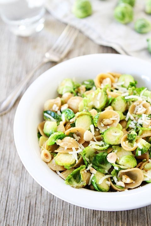 Brown Butter Brussels Sprouts Pasta with Hazelnuts Recipe on twopeasandtheirpod.com I could eat this pasta every single day! Brown Butter Brussels Sprouts Pasta with Hazelnuts Recipe on twopeasandtheirpod.com I could eat this pasta every single day!