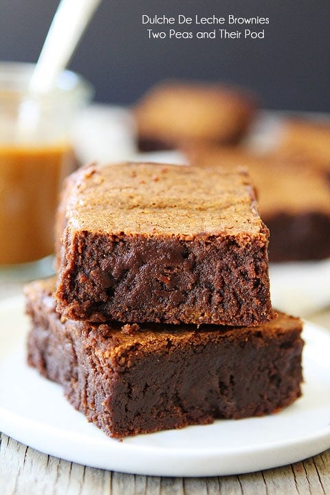 Dulce De Leche Brownie Recipe on twopeasandtheirpod.com These brownies are divine! Dulce De Leche Brownie Recipe on twopeasandtheirpod.com These brownies are divine!