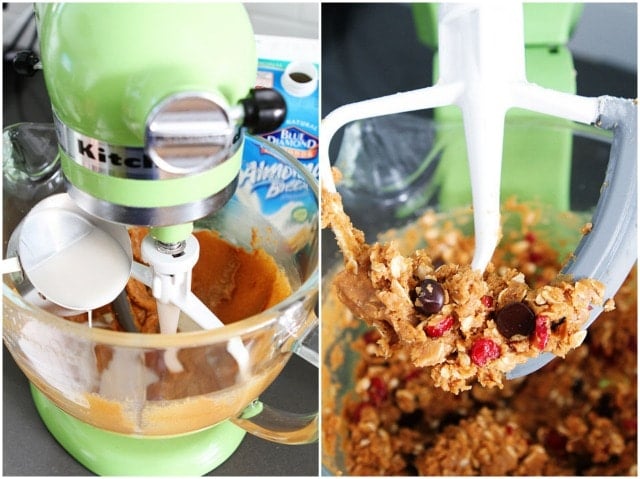 Recipe for Healthy Almond Cranberry Oatmeal Cookies on twopeasandtheirpod.com Recipe for Healthy Almond Cranberry Oatmeal Cookies on twopeasandtheirpod.com